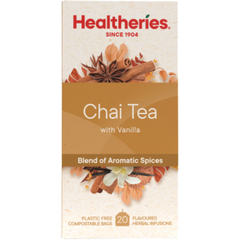 Healtheries Vanilla Chai Tea Bags 20 Pack