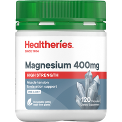 Healtheries Magnesium 400mg High Strength One A Day Capsules 120pk