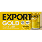 Export Gold Classic Lager Cans Box 12pk