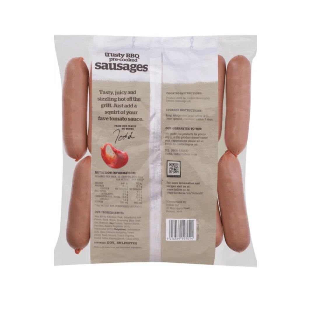 Hellers Precooked Sausages 1kg