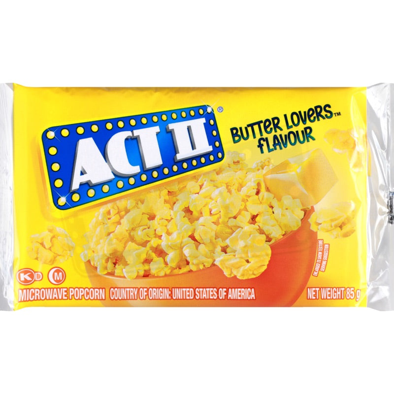 ACT II Popcorn butter lovers 85g