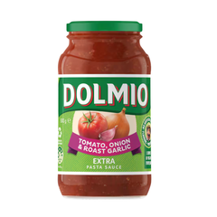 Dolmio Extra Pasta Sauce Tomato Onion & Roast Garlic 500G