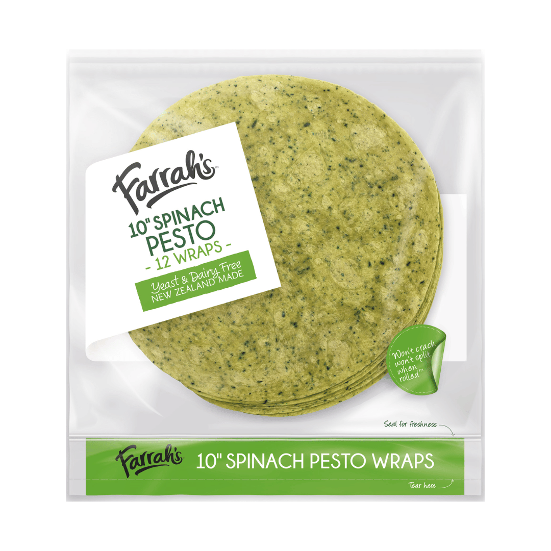 Farrahs Spinach Pesto Wraps 12pk