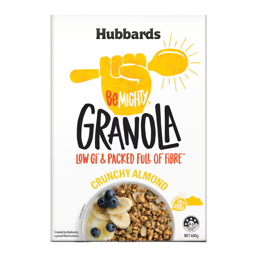Hubbards BeMighty Granola Crunchy Almond