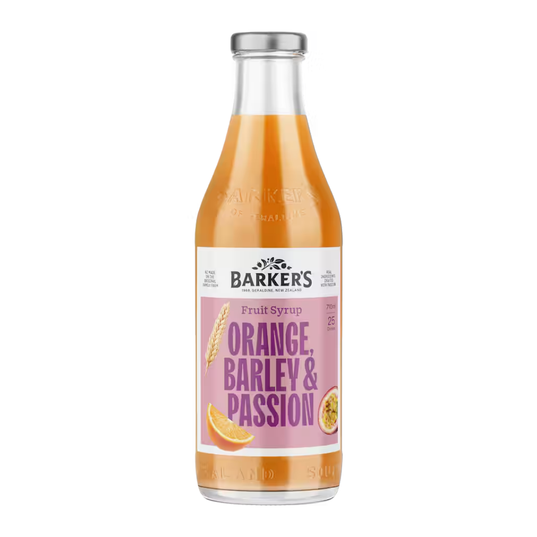 Barkers Orange, Barley Passionfruit Syrup