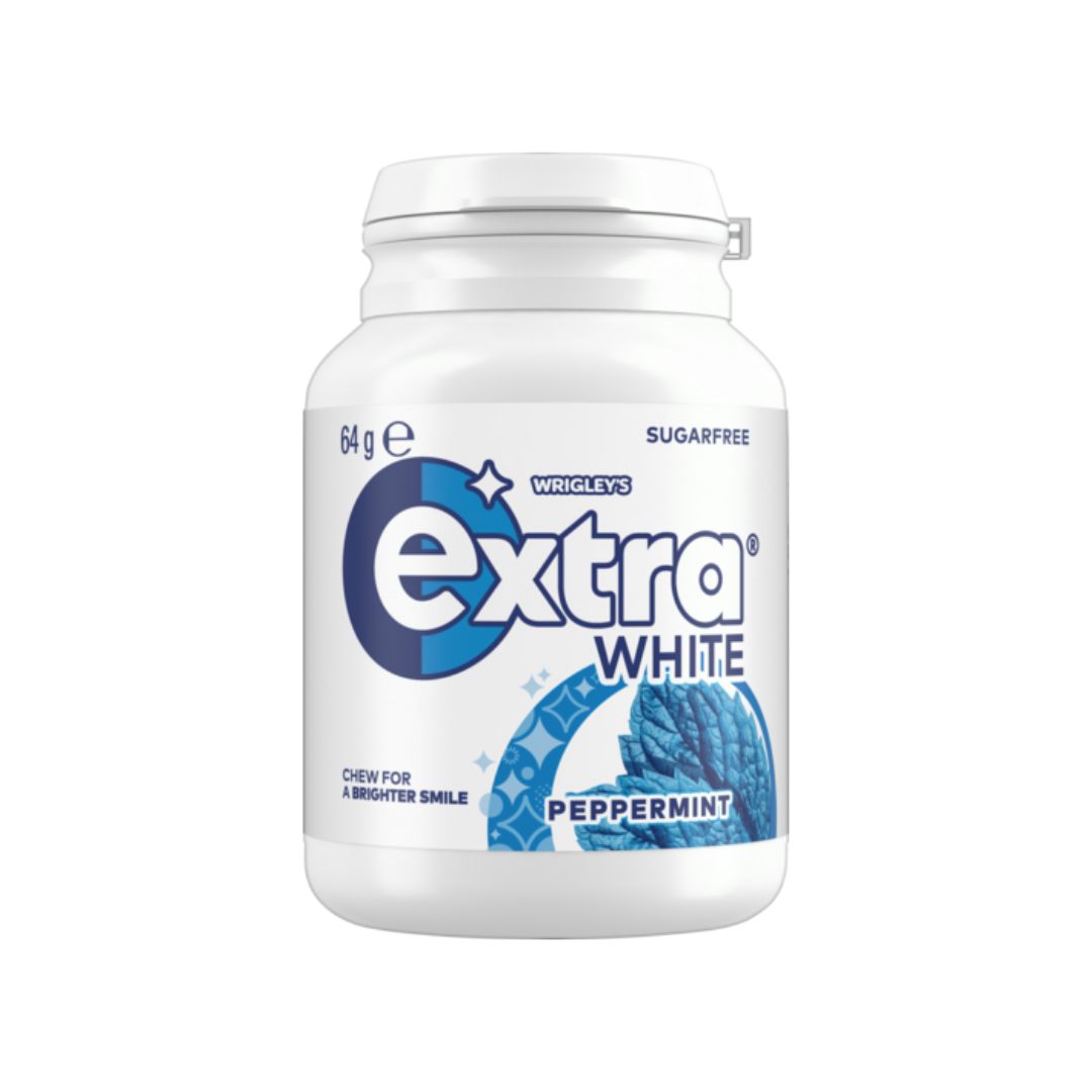 Extra White Peppermint Bottle Chewing Gum