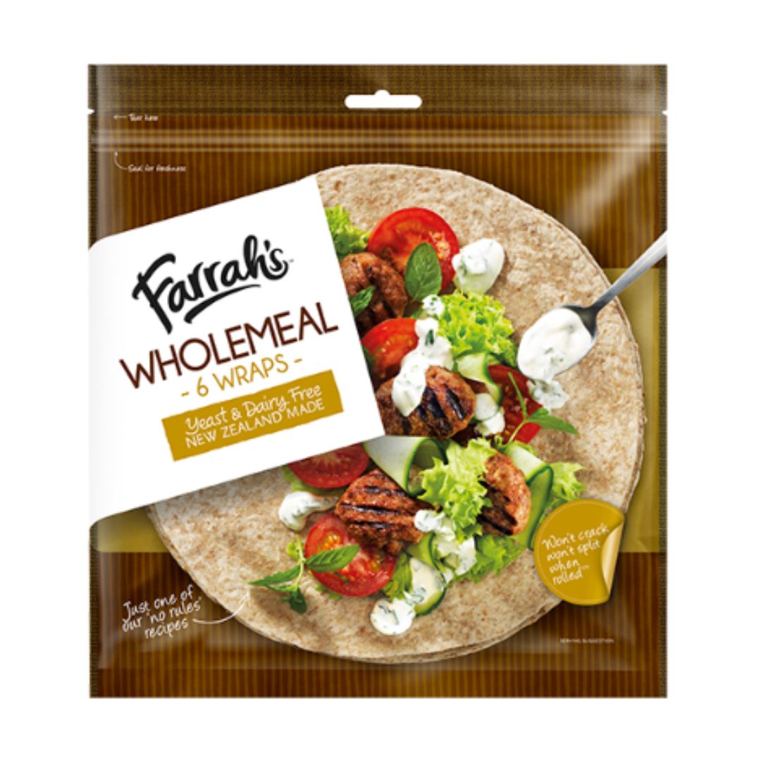 Farrah's Wraps Wholemeal 6pk