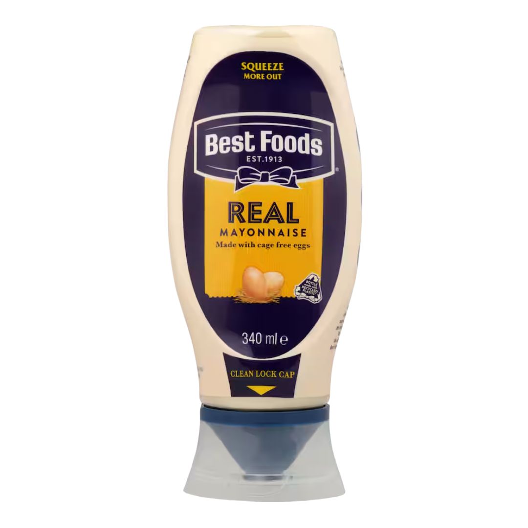 Best Foods Real Mayonnaise Squeeze Bottle 340ml