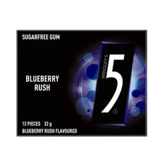 5 Gum Blueberry Rush Chewing Gum