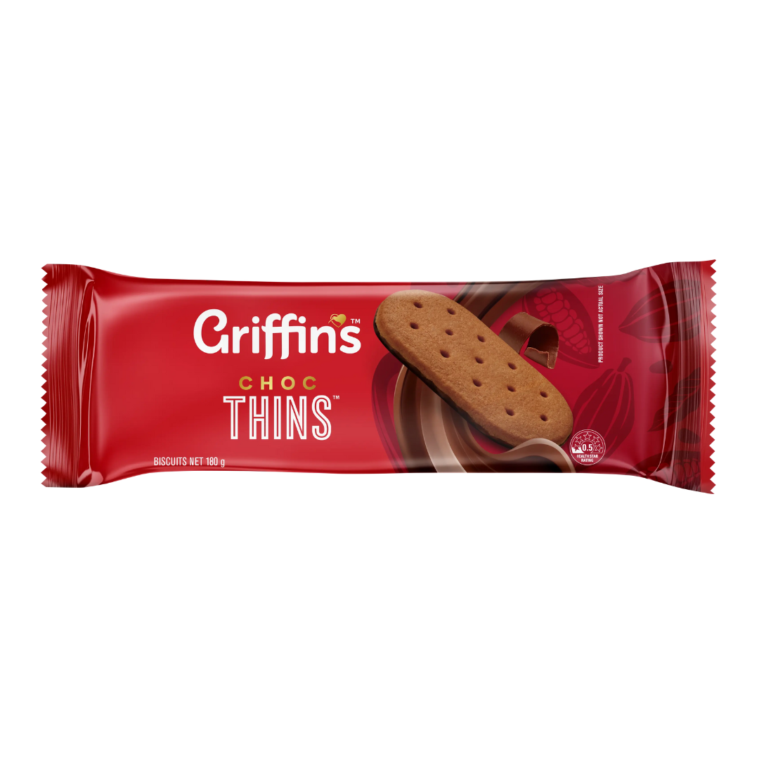 Griffins Choc Thins 180g