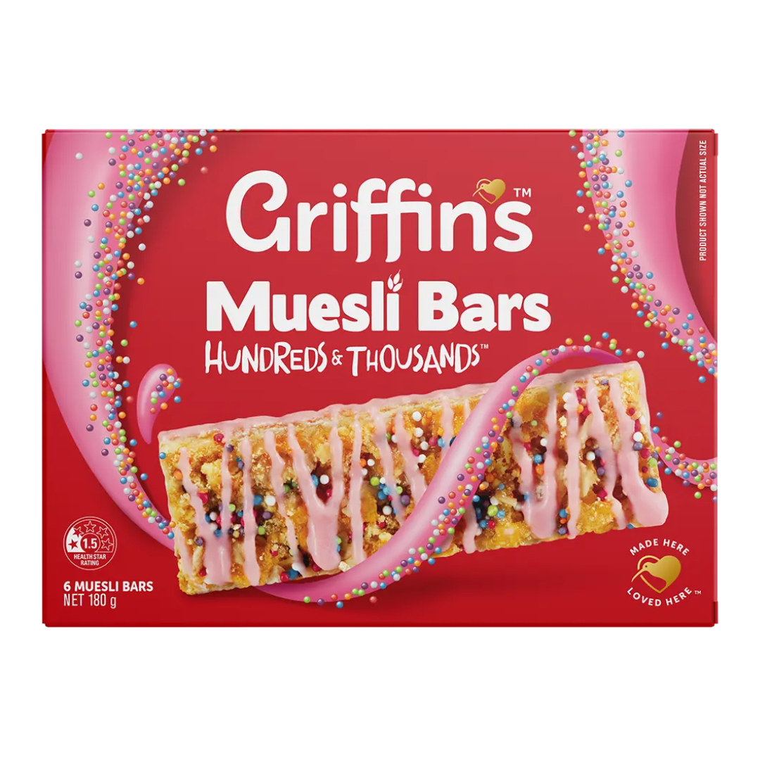 Griffins Hundreds & Thousands Muesli Bars