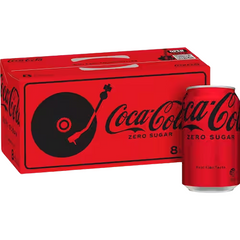 Coca-Cola Zero Sugar Soft Drinks Cans 8pk