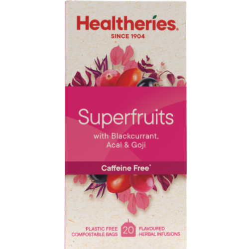 Healtheries Superfruits With Blackcurrant Acai & Goji Tea Bags 20pk