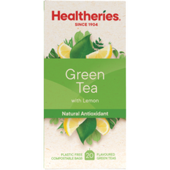 Healtheries Green Tea With Lemon Tea Bags 20pk