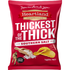 Heartland Thickest Of The Thick Southern Salt Potato Chips 140g