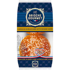 Brioche Burger Buns Sesame Seed 4 Pack