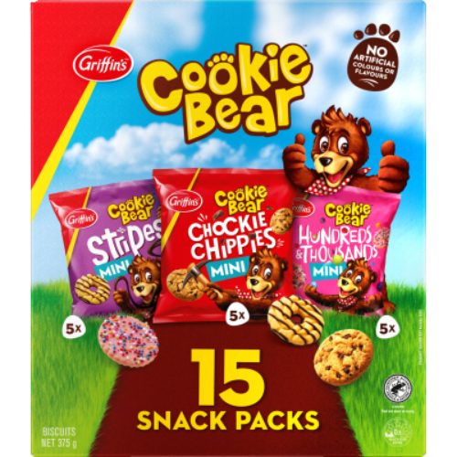 Griffin's Cookie Bear Mixed Snack Packs 15pk
