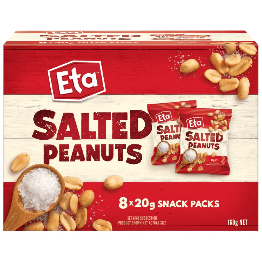 Eta Salted Peanuts 8 x 20g